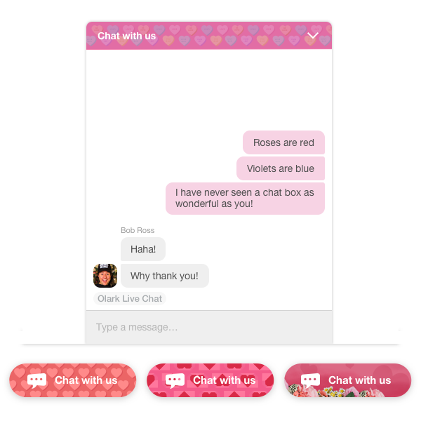 Valentine’s Day Theme from Olark