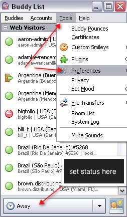 Pidgin preferences