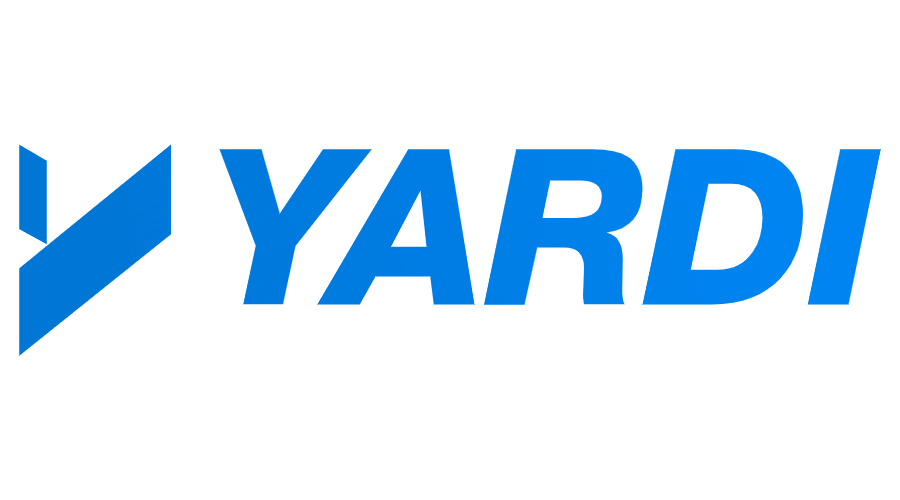 The logo for Yardi, a property management software company.